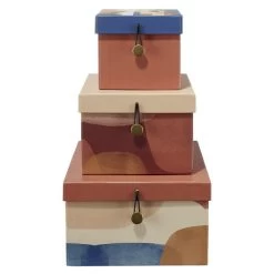 Boîte De Rangement Carrée Déco X3