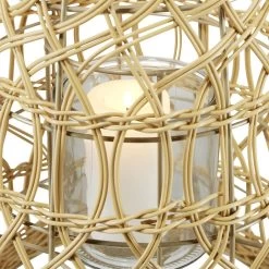 Lanterne Tressée Marron Naturel H31 Cm -Vous ne pouvez pas battre les meubles. 599225 morePictures 03