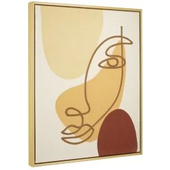 Tableau Déco Visage Abstrait Multicolore