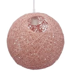 Suspension Boule Papier Filaire Rose Ø30cm 5 Suspension Boule Papier Filaire Rose Ø30cm -Vous ne pouvez pas battre les meubles. 599476