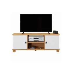 Meuble TV En Pin BELFORT 2 Portes + 2 Niches Lasuré Blanc Et Brun 12 Meuble TV En Pin BELFORT 2 Portes + 2 Niches Lasuré Blanc Et Brun -Vous ne pouvez pas battre les meubles. 5db59ef59a6bb55b5592fe63423a6e60 none 0a72e2367ce891fa412edaa32fb4fadd 0a72e23