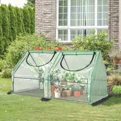 Mini Serre De Jardin Serre à Tomates Double Bâche 180L X 90l X 90H Cm Acier PE PVC 2 Fenêtres Avec Zip Enroulables Vert 14 Mini Serre De Jardin Serre à Tomates Double Bâche 180L X 90l X 90H Cm Acier PE PVC 2 Fenêtres Avec Zip Enroulables Vert -Vous ne pouvez pas battre les meubles. 5ede78ef321f06dd71285cf2467723e8 none 600d4ca0c6287811ba5127e734ad759d 600d4ca