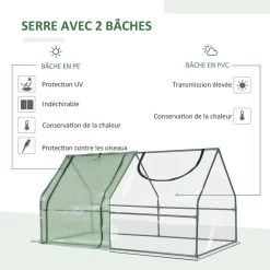 Mini Serre De Jardin Serre à Tomates Double Bâche 180L X 90l X 90H Cm Acier PE PVC 2 Fenêtres Avec Zip Enroulables Vert 10 Mini Serre De Jardin Serre à Tomates Double Bâche 180L X 90l X 90H Cm Acier PE PVC 2 Fenêtres Avec Zip Enroulables Vert -Vous ne pouvez pas battre les meubles. 5ede78ef321f06dd71285cf2467723e8 none e35f76975ccdc91e6807034361e166dc e35f769