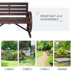 Banc De Jardin 3 Places Style Rustique Chic Accoudoirs Roues Charette Bois Sapin Traité Carbonisation -Vous ne pouvez pas battre les meubles. 5fc718739c46ea186b4fe9d483118eb3 none 352fecb50cf04c168d8d90dd80555d24 352fecb