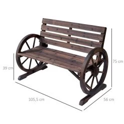 Banc De Jardin 3 Places Style Rustique Chic Accoudoirs Roues Charette Bois Sapin Traité Carbonisation -Vous ne pouvez pas battre les meubles. 5fc718739c46ea186b4fe9d483118eb3 none eee01dc74dab28701f593e26fdc70a0d eee01dc