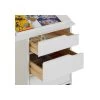 Bureau Enfant EMMA En Pin Massif 4 Tiroirs Et Plateau Inclinable Lasuré Blanc