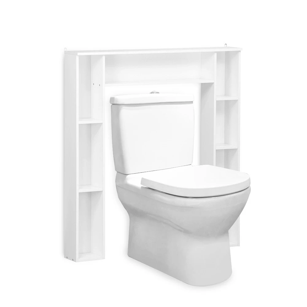 Meuble Contour WC Blanc 2 Meuble Contour WC Blanc – Image 2