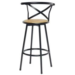 Tabouret De Bar Bistrot Noir X2 -Vous ne pouvez pas battre les meubles. 600286