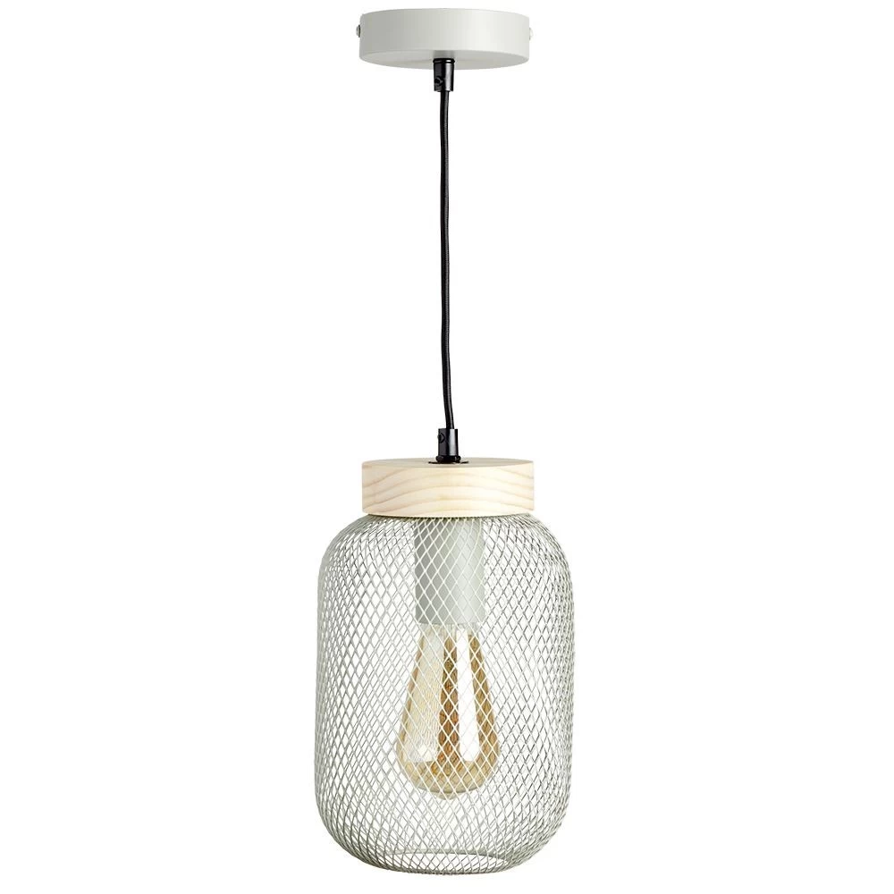 Suspension Giada Métal Et Bois Vert 1 Suspension Giada Métal Et Bois Vert