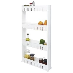 Resserre Légume 4 Niveaux Blanc 54x12,2xH101 Cm 5 Resserre Légume 4 Niveaux Blanc 54x12,2xH101 Cm -Vous ne pouvez pas battre les meubles. 600448