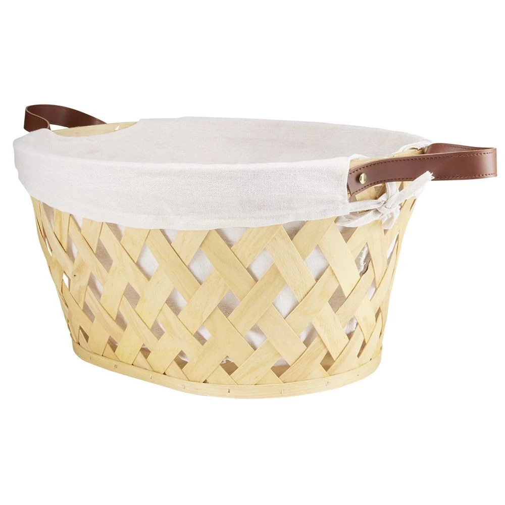 Panière à Linge Bois Marron 2 Panière à Linge Bois Marron – Image 2