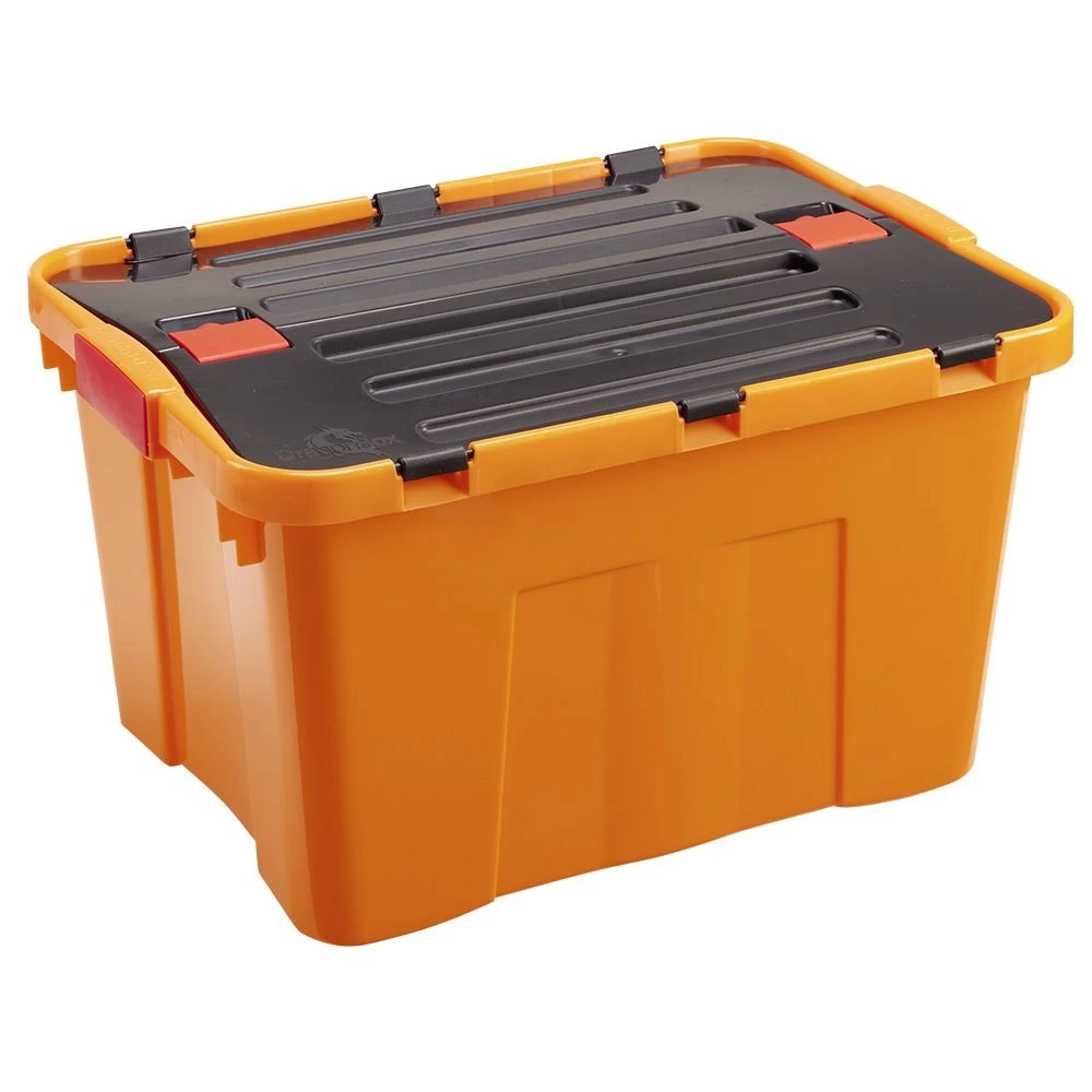 Box De Rangement Bricolage Avec Couvercle à Double Rabat 34L X2 1 Box De Rangement Bricolage Avec Couvercle à Double Rabat 34L X2