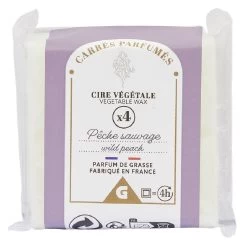 Cire Parfumée Violet Senteur Pêche 40g X4