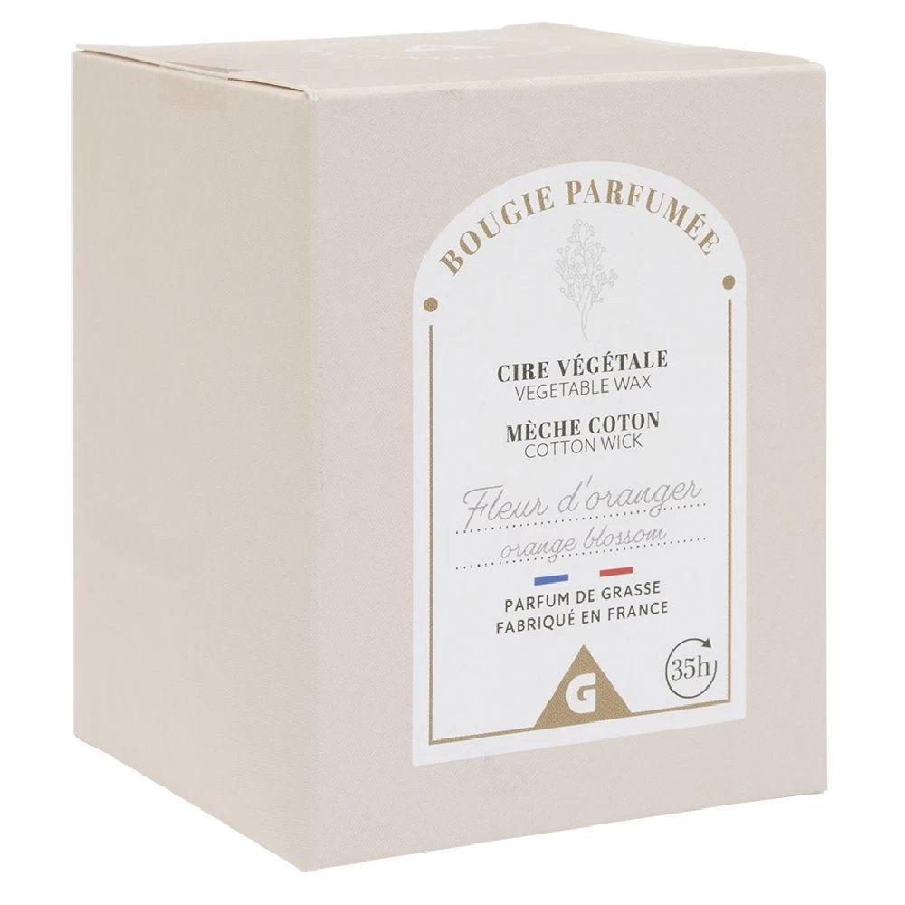 Bougie Orange Dans Verre Senteur Figues Ø7xH8cm 1 Bougie Orange Dans Verre Senteur Figues Ø7xH8cm