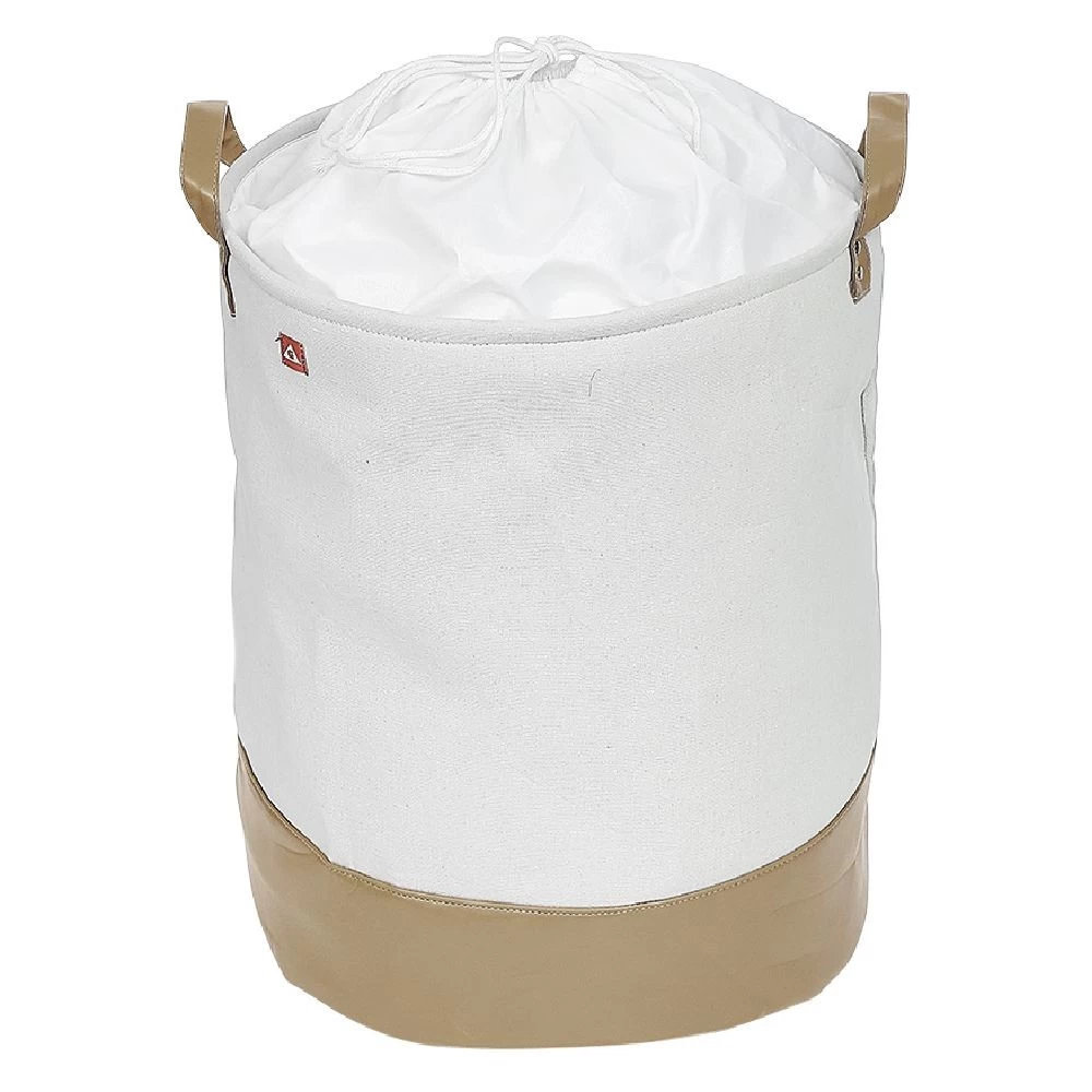 Panier à Linge Rond Gris 56L 2 Panier à Linge Rond Gris 56L – Image 2