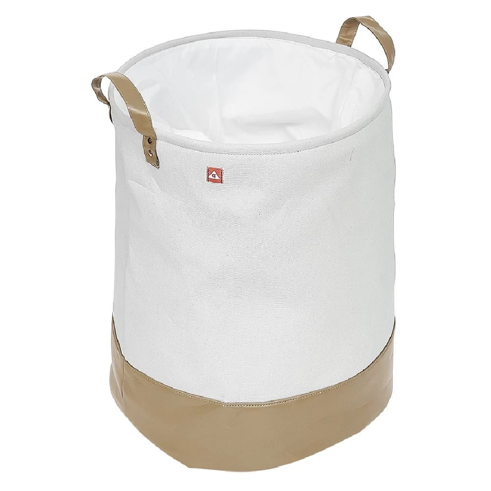 Panier à Linge Rond Gris 56L 3 Panier à Linge Rond Gris 56L – Image 3