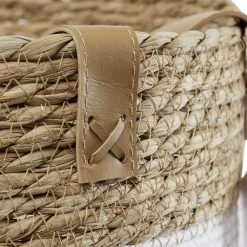 Panière Ronde En Jute Naturel Bandes Blanches Ø30xH40 Cm - LENA 10 Panière Ronde En Jute Naturel Bandes Blanches Ø30xH40 Cm - LENA -Vous ne pouvez pas battre les meubles. 601636 morePictures 03