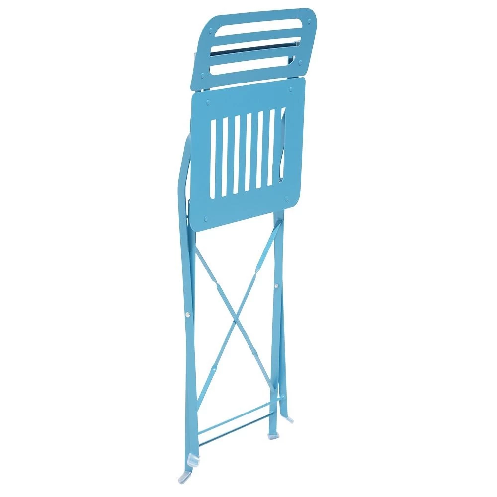 Chaise De Jardin Rio Pliante Métal Bleu 41x45xH82cm 1 Chaise De Jardin Rio Pliante Métal Bleu 41x45xH82cm