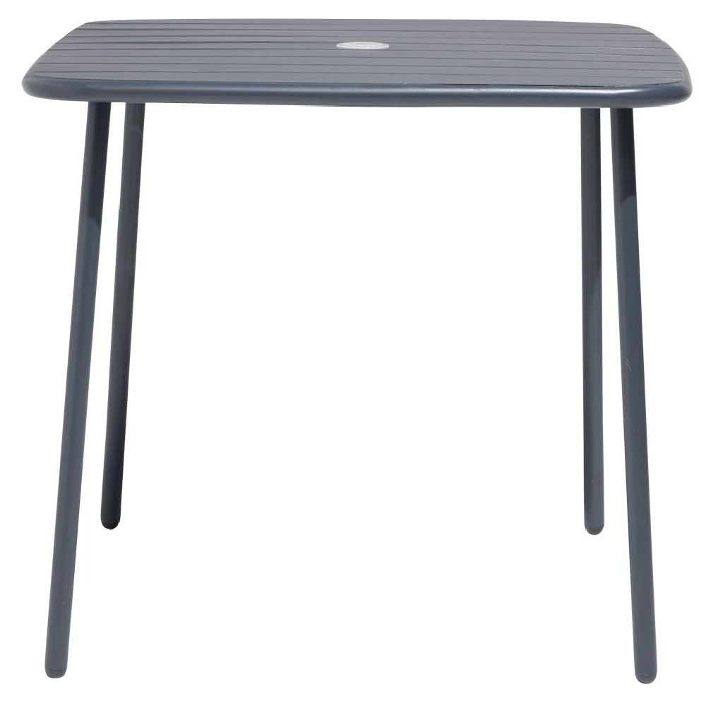 Table De Jardin Fun 2 Personnes Métal Gris 80x80xH72cm 2 Table De Jardin Fun 2 Personnes Métal Gris 80x80xH72cm – Image 2