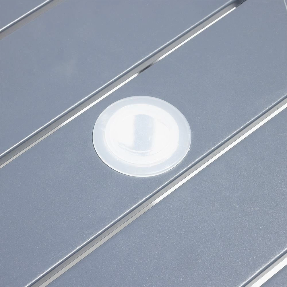 Table De Jardin Fun 2 Personnes Métal Gris 80x80xH72cm 3 Table De Jardin Fun 2 Personnes Métal Gris 80x80xH72cm – Image 3