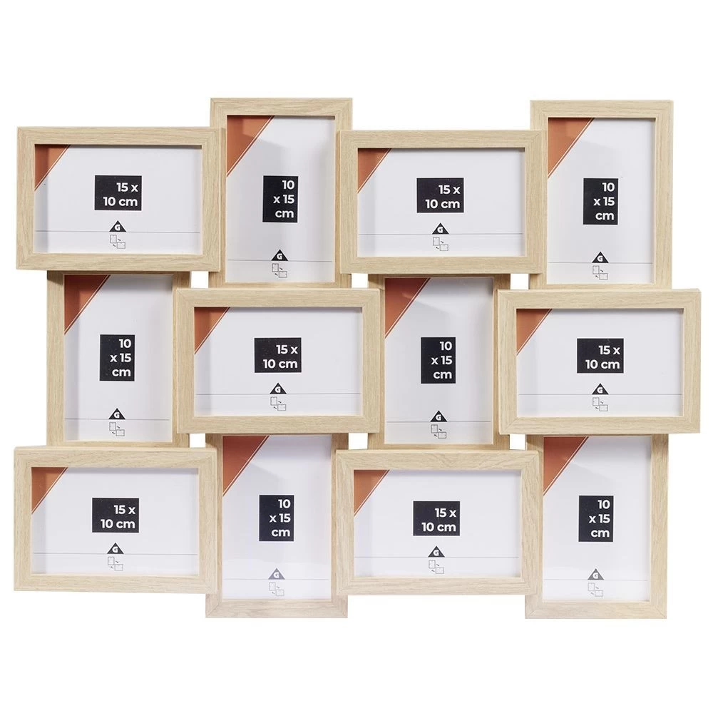 Pêle Mêle 12 Vues Plastique Beige 2 Pêle Mêle 12 Vues Plastique Beige – Image 2