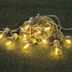 Guirlande Ampoule 10 LEDs Blanc Chaud Corde Verte 4,5 M -Vous ne pouvez pas battre les meubles. 601964
