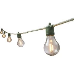 Guirlande Ampoule 10 LEDs Blanc Chaud Corde Verte 4,5 M -Vous ne pouvez pas battre les meubles. 601964 morePictures 01