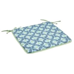 Galette De Chaise De Jardin Réversible Uni Vert Biface Imprimé Bleu -Vous ne pouvez pas battre les meubles. 602237 morePictures 02