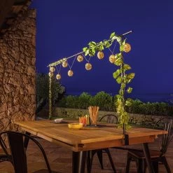 Barre Déco Extensible Avec Support Pour Guirlande Fixation Sur Table