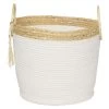 Panière Ronde Avec Anses Blanc Naturel Ø40,5xH35 Cm - RONDA