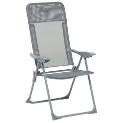 Fauteuil De Camping 5 Positions Gris -Vous ne pouvez pas battre les meubles. 603269