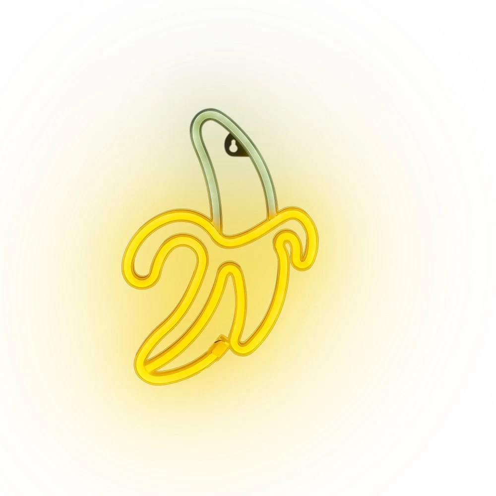 Lampe Néon LED Forme Banane Jaune à Suspendre L19xH28,5cm 2 Lampe Néon LED Forme Banane Jaune à Suspendre L19xH28,5cm – Image 2