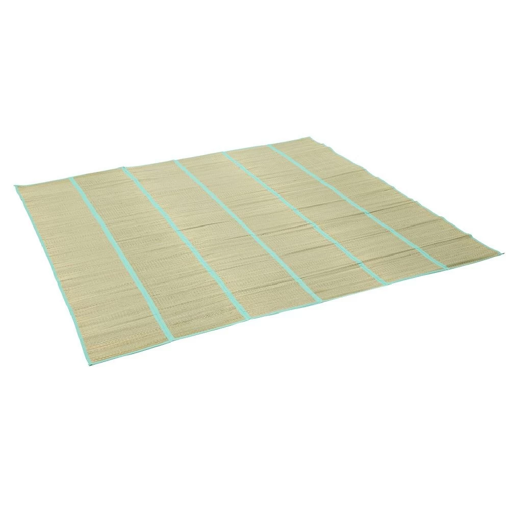 Natte De Plage 2 Personnes Funky Paille Naturel Et Vert 180x180cm 1 Natte De Plage 2 Personnes Funky Paille Naturel Et Vert 180x180cm