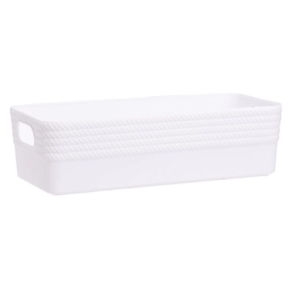 Boîte Plastique Blanc 25x11xH7cm 1 Boîte Plastique Blanc 25x11xH7cm