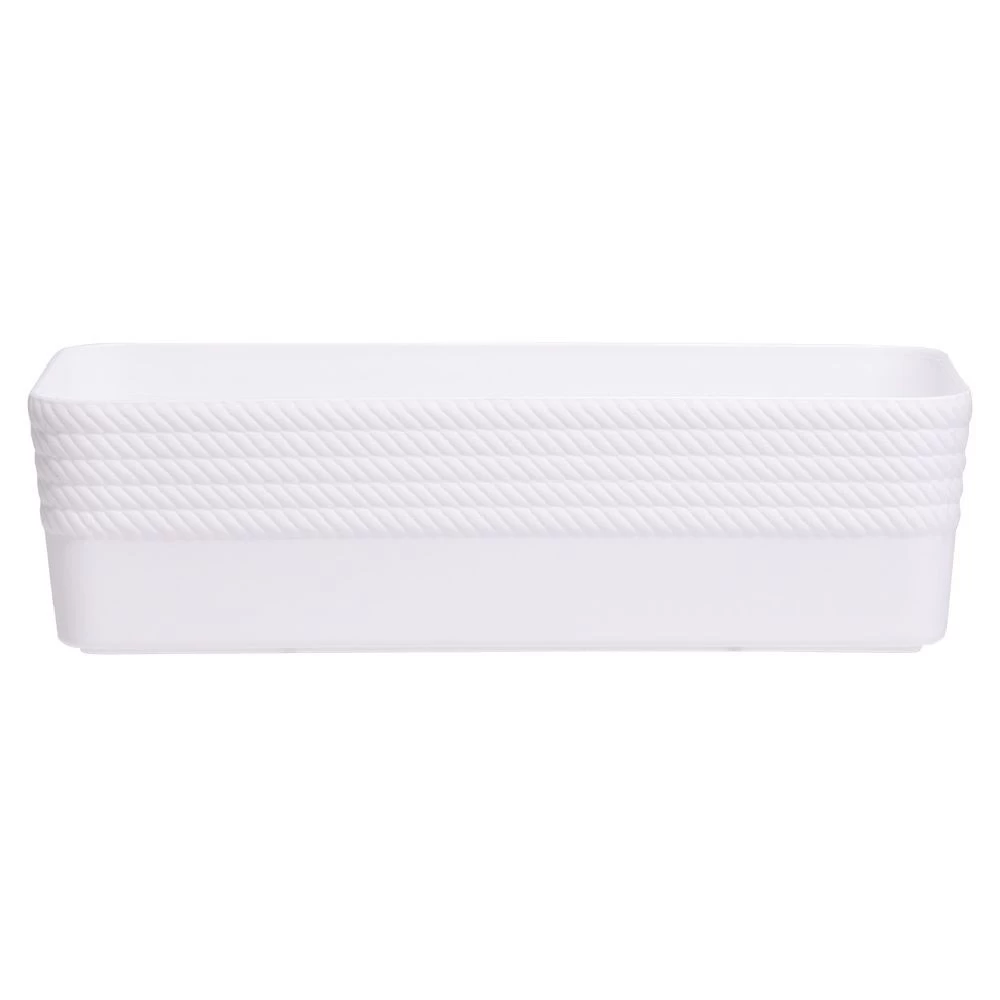 Boîte Plastique Blanc 25x11xH7cm 2 Boîte Plastique Blanc 25x11xH7cm – Image 2