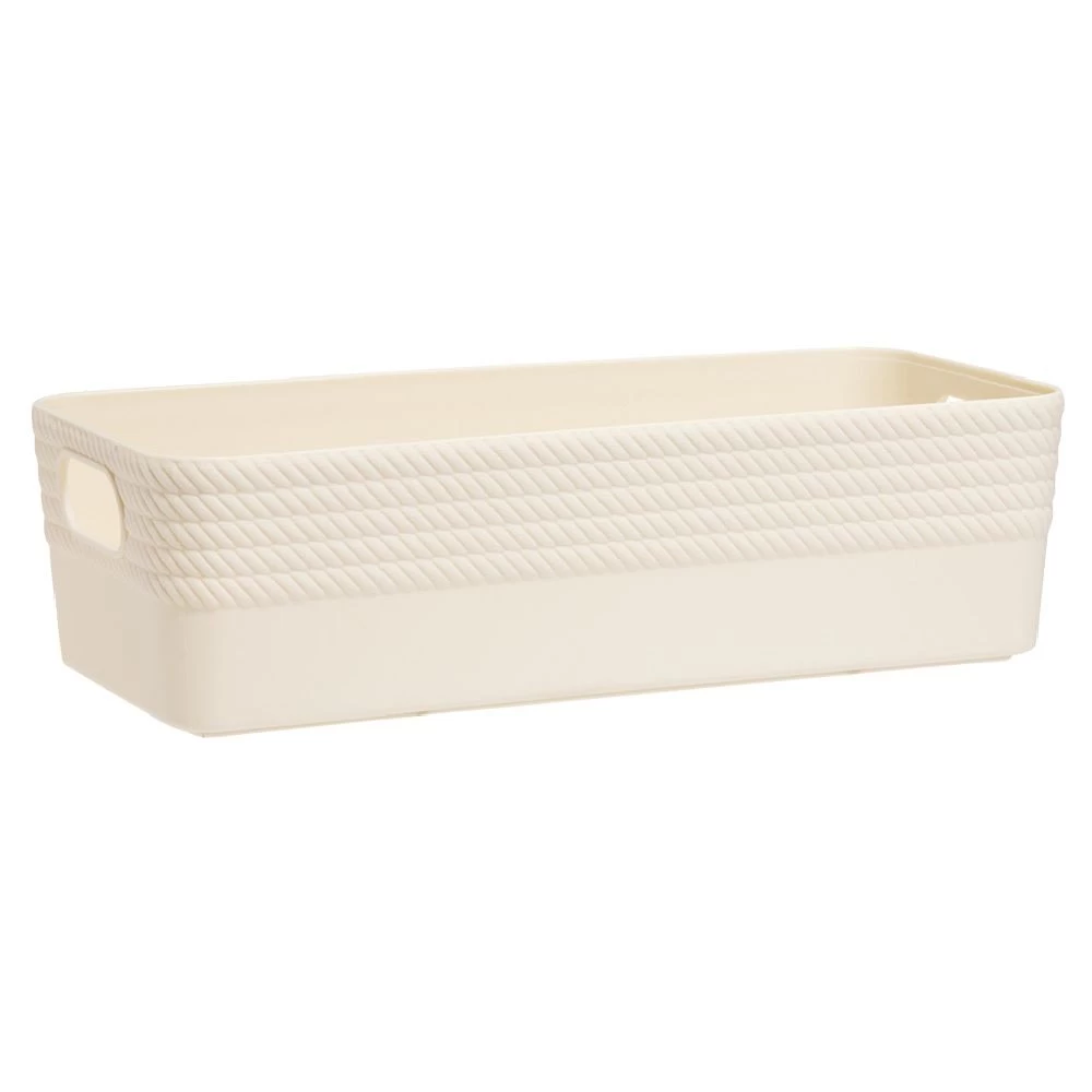Boîte Plastique Beige 25x11xH7cm 2 Boîte Plastique Beige 25x11xH7cm – Image 2