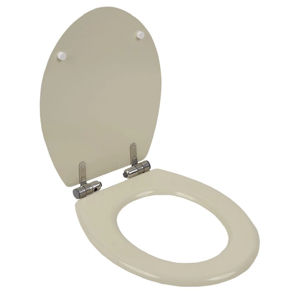 Abattant WC Bois Motif Rayé Avec Frein De Chute Déclipsable Réglable 1 Abattant WC Bois Motif Rayé Avec Frein De Chute Déclipsable Réglable