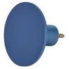 Patère Murale Ronde Bleu Polyrésine Ø8cm