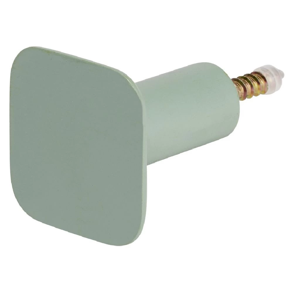 Patère Murale Carrée Vert Sauge Polyrésine 4,3x4,3cm 2 Patère Murale Carrée Vert Sauge Polyrésine 4,3x4,3cm – Image 2