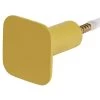 Patère Murale Carrée Jaune Polyrésine 4,3x4,3cm