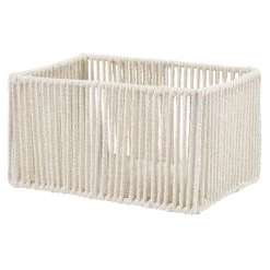 Panière Ajouré Acier Et Conton Beige - 30x20xH15cm Taille S 6 Panière Ajouré Acier Et Conton Beige - 30x20xH15cm Taille S -Vous ne pouvez pas battre les meubles. 605049