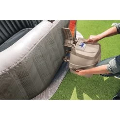 Spa 4 Personnes 173x173x71cm Chevrons Gris -Vous ne pouvez pas battre les meubles. 605195 morePictures 01