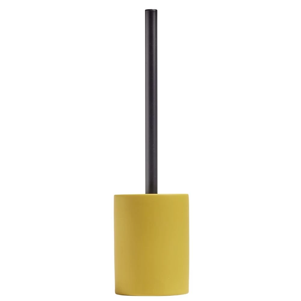 Brosse WC Socle Rond Grès Jaune Ø9,2xH36cm 2 Brosse WC Socle Rond Grès Jaune Ø9,2xH36cm – Image 2