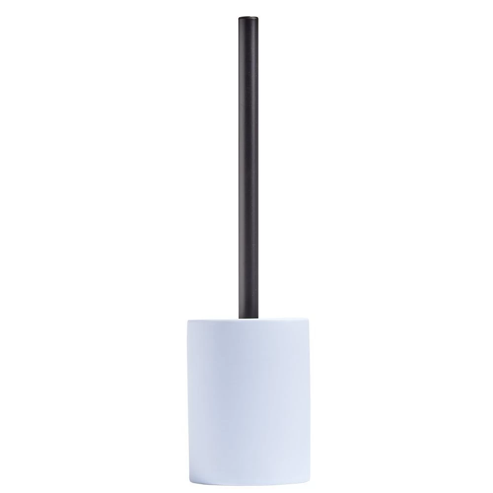 Brosse WC Socle Rond Grès Bleu Clair Ø9,2xH36cm 1 Brosse WC Socle Rond Grès Bleu Clair Ø9,2xH36cm
