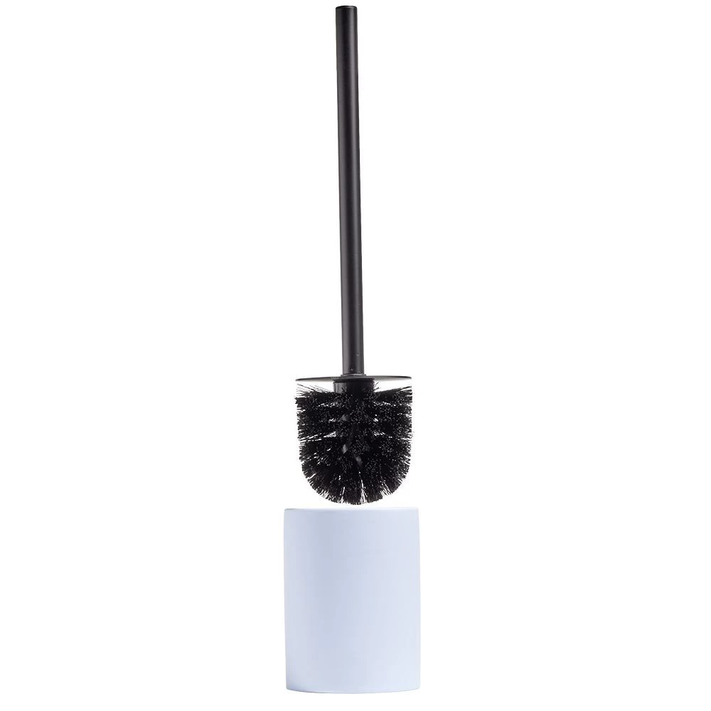 Brosse WC Socle Rond Grès Bleu Clair Ø9,2xH36cm 2 Brosse WC Socle Rond Grès Bleu Clair Ø9,2xH36cm – Image 2