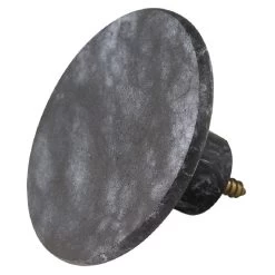 Patère Murale Ronde Imitation Marbre Noir Polyrésine Ø8cm