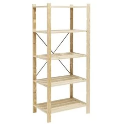 Étagère Charge Lourde En Pin 5 Niveaux 75x50xH170 Cm 4 Étagère Charge Lourde En Pin 5 Niveaux 75x50xH170 Cm -Vous ne pouvez pas battre les meubles. 605269