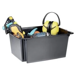 Bac Superposable 22L Noir X3 - 43x34xH18,5 Cm -Vous ne pouvez pas battre les meubles. 605338 morePictures 01