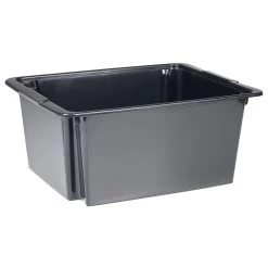 Bac Superposable 22L Noir X3 - 43x34xH18,5 Cm