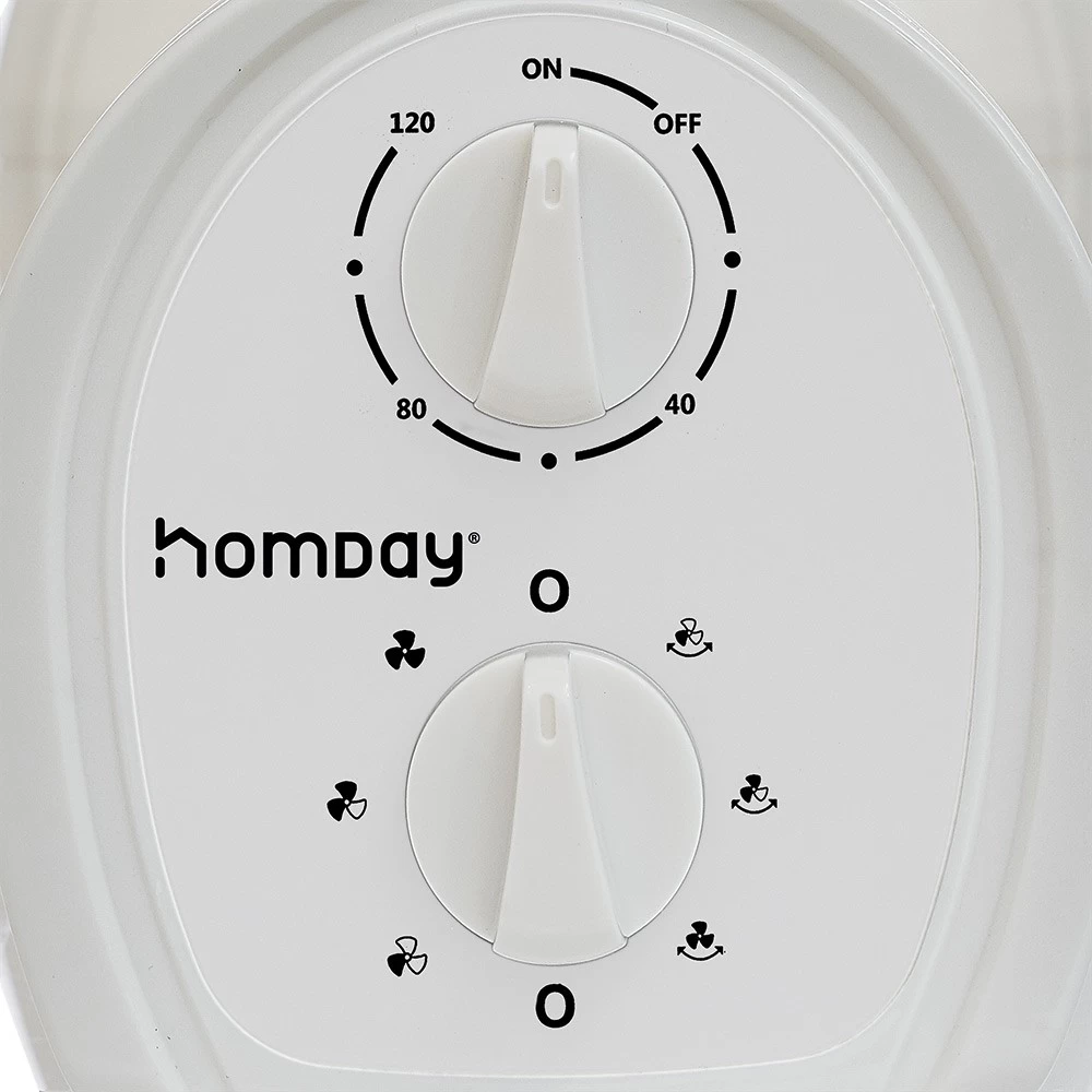 Ventilateur Tour Oscillant Blanc 24x24xH75cm 45W 1 Ventilateur Tour Oscillant Blanc 24x24xH75cm 45W